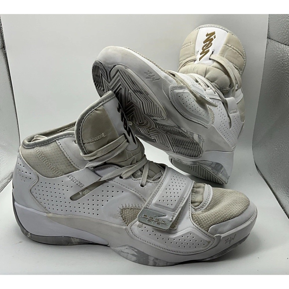 Jordan Zion 2 TB White Metallic Gold 2022 Men's Size 8.5 DQ7688-170 - Picture 7 of 10
